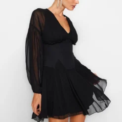 Trendyol Collection Kleid - Schwarz - Skater Damen Kleider 732749514 -Deutschland Lady Echt Verkaufs-Shop 2 org zoom 787