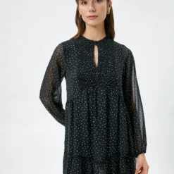 Koton Kleid - Schwarz - Basic Damen Kleider 750123943 -Deutschland Lady Echt Verkaufs-Shop 2 org zoom 815