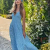 Trend Alaçatı Stili Kleid - Blau - A-Linie Damen Kleider 315498846