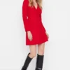 Trendyol Collection Kleid - Rot - A-Linie Damen Kleider 304065996 -Deutschland Lady Echt Verkaufs-Shop 2 org zoom 876
