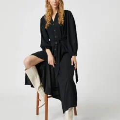 Koton Kleid - Schwarz - Blusenkleid Damen Kleider 377610225 -Deutschland Lady Echt Verkaufs-Shop 2 org zoom 88