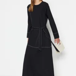 TRENDYOL MODEST Kleid - Schwarz - A-Linie Damen Kleider 444578656 -Deutschland Lady Echt Verkaufs-Shop 2 org zoom 883