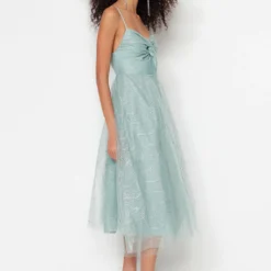 Trendyol Collection Kleid - Grün - Skater Damen Kleider 450546567 -Deutschland Lady Echt Verkaufs-Shop 2 org zoom 893