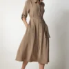 Happiness İstanbul Kleid - Braun - A-Linie Damen Kleider 751545173
