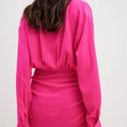 NA-KD Kleid - Rosa - Skater Damen Kleider 753066992 -Deutschland Lady Echt Verkaufs-Shop 2 org zoom 93