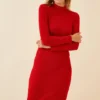 Happiness İstanbul Kleid - Rot - Bodycon Damen Kleider 174970421
