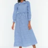 TRENDYOL MODEST Kleid - Blau - Skater Damen Kleider 219545143