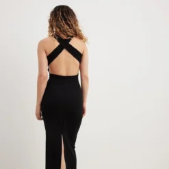 NA-KD Kleid - Schwarz - Jerseykleid Damen Kleider 751153540 -Deutschland Lady Echt Verkaufs-Shop 2 org zoom 966