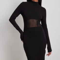 NA-KD Kleid - Schwarz - Bodycon Damen Kleider 730764317 -Deutschland Lady Echt Verkaufs-Shop 2 org zoom 997