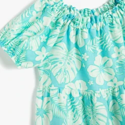 Koton Kleid - Türkis - A-Linie Kinder Kleider 695648211 -Deutschland Lady Echt Verkaufs-Shop 3 org zoom 1000