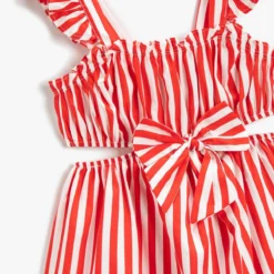 Koton Kleid - Rot - Gerüschter Saum Kinder Kleider 309445642 -Deutschland Lady Echt Verkaufs-Shop 3 org zoom 1011