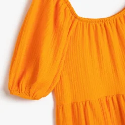 Koton Kleid - Orange - A-Linie Kinder Kleider 691048481 -Deutschland Lady Echt Verkaufs-Shop 3 org zoom 1021