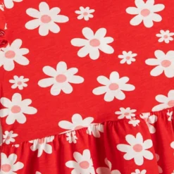 Koton Kleid - Rot - Gerüschter Saum Kinder Kleider 675496306 -Deutschland Lady Echt Verkaufs-Shop 3 org zoom 1038