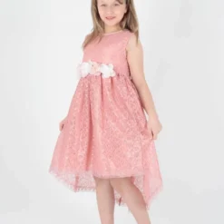 Ahenk Kids Kleid - Rosa - A-Linie Kinder Kleider 212064339 -Deutschland Lady Echt Verkaufs-Shop 3 org zoom 1041