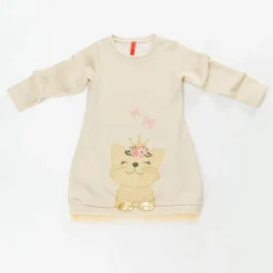 Mushi Kleid - Ecru - Basic Kinder Kleider 46259923 -Deutschland Lady Echt Verkaufs-Shop 3 org zoom 1064