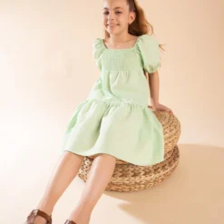 Defacto Kleid - Türkis - A-Linie Kinder Kleider 271782770 -Deutschland Lady Echt Verkaufs-Shop 3 org zoom 1141