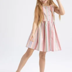 Defacto Kleid - Rosa - A-Linie Kinder Kleider 664111360 -Deutschland Lady Echt Verkaufs-Shop 3 org zoom 1142