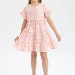 Defacto Kleid - Rosa - Smock-Kleid Kinder Kleider 647131710 -Deutschland Lady Echt Verkaufs-Shop 3 org zoom 1156
