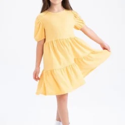 Defacto Kleid - Gelb - Smock-Kleid Kinder Kleider 638524112 -Deutschland Lady Echt Verkaufs-Shop 3 org zoom 1159