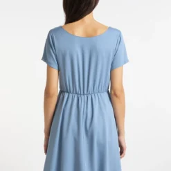 USHA Kleid - Blau - Basic Damen Kleider 687884979 -Deutschland Lady Echt Verkaufs-Shop 3 org zoom 118