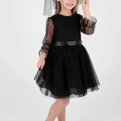 Ahenk Kids Kleid - Schwarz - Smock-Kleid Kinder Kleider 640357238 -Deutschland Lady Echt Verkaufs-Shop 3 org zoom 1201