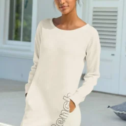 BENCH Kleid - Ecru - Basic Damen Kleider 757533400 -Deutschland Lady Echt Verkaufs-Shop 3 org zoom 121