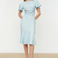 Trendyol Collection Kleid - Blau - Bodycon Damen Kleider 183327020 -Deutschland Lady Echt Verkaufs-Shop 3 org zoom 136