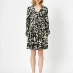 Koton Kleid - Schwarz - Gerüschter Saum Damen Kleider 37620714 -Deutschland Lady Echt Verkaufs-Shop 3 org zoom 143