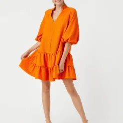 Koton Kleid - Orange - A-Linie -Deutschland Lady Echt Verkaufs-Shop 3 org zoom 161