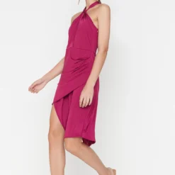 Trendyol Collection Kleid - Lila - Wickelschnitt Damen Kleider 190180724 -Deutschland Lady Echt Verkaufs-Shop 3 org zoom 196