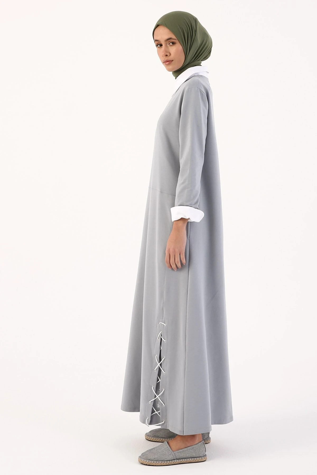 ALLDAY Kleid - Grau - A-Linie 5 ALLDAY Kleid - Grau - A-Linie – Bild 3