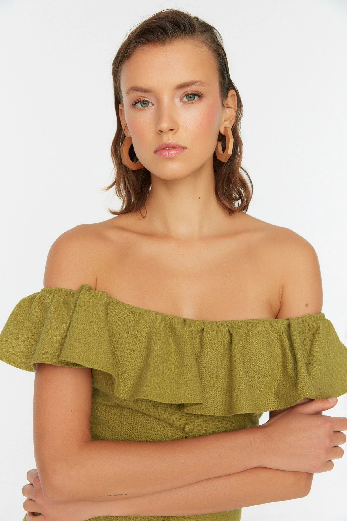 Trendyol Collection Kleid - Grün - Bodycon Damen Kleider 238945115 4 Trendyol Collection Kleid - Grün - Bodycon Damen Kleider 238945115 – Bild 2