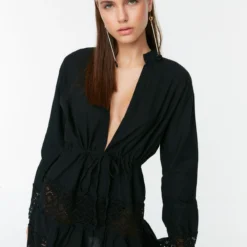 Trendyol Collection Kleid - Schwarz - A-Linie Damen Kleider 190894556 -Deutschland Lady Echt Verkaufs-Shop 3 org zoom 263