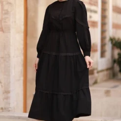 Koton Kleid - Schwarz - A-Linie Kinder Kleider 637317141 -Deutschland Lady Echt Verkaufs-Shop 3 org zoom 28