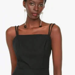 Trendyol Collection Kleid - Schwarz - Gerüschter Saum Damen Kleider 220565141 -Deutschland Lady Echt Verkaufs-Shop 3 org zoom 284