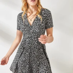 Olalook Kleid - Schwarz - A-Linie Damen Kleider 665675932 -Deutschland Lady Echt Verkaufs-Shop 3 org zoom 33