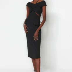 Trendyol Collection Kleid - Schwarz - Bodycon Damen Kleider 381002200 -Deutschland Lady Echt Verkaufs-Shop 3 org zoom 331