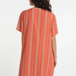 USHA Kleid - Orange - Basic Damen Kleider 679700815 -Deutschland Lady Echt Verkaufs-Shop 3 org zoom 351