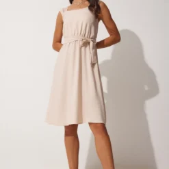 Happiness İstanbul Kleid - Beige - A-Linie Damen Kleider 710801403 -Deutschland Lady Echt Verkaufs-Shop 3 org zoom 357