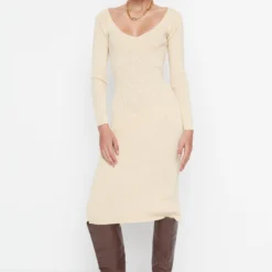 Trendyol Collection Kleid - Beige - Bodycon Damen Kleider 245118168 -Deutschland Lady Echt Verkaufs-Shop 3 org zoom 366
