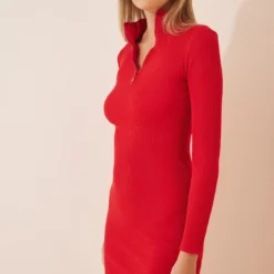 Happiness İstanbul Kleid - Rot - Bodycon -Deutschland Lady Echt Verkaufs-Shop 3 org zoom 367