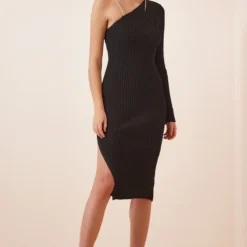 Happiness İstanbul Kleid - Schwarz - Bodycon Damen Kleider 664190570 -Deutschland Lady Echt Verkaufs-Shop 3 org zoom 379