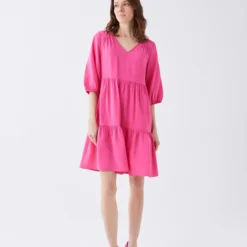 LC Waikiki Kleid - Rosa - A-Linie Damen Kleider 679254744 -Deutschland Lady Echt Verkaufs-Shop 3 org zoom 381