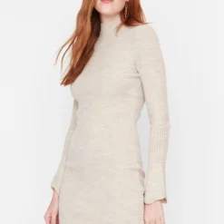 Trendyol Collection Kleid - Beige - Bodycon -Deutschland Lady Echt Verkaufs-Shop 3 org zoom 393