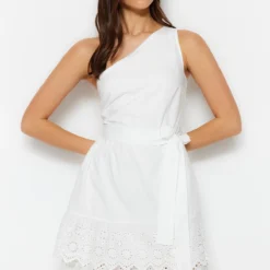 Trendyol Collection Kleid - Ecru - A-Linie Damen Kleider 379991623 -Deutschland Lady Echt Verkaufs-Shop 3 org zoom 399