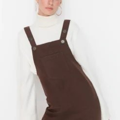 Trendyol Collection Kleid - Braun - Gilet -Deutschland Lady Echt Verkaufs-Shop 3 org zoom 455