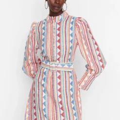 Trendyol Collection Kleid - Mehrfarbig - A-Linie Damen Kleider 143466620 -Deutschland Lady Echt Verkaufs-Shop 3 org zoom 482