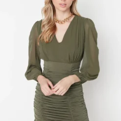 Trendyol Collection Kleid - Khaki - Bodycon Damen Kleider 330004635 -Deutschland Lady Echt Verkaufs-Shop 3 org zoom 51