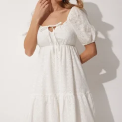 Happiness İstanbul Kleid - Ecru - Skater Damen Kleider 670196253 -Deutschland Lady Echt Verkaufs-Shop 3 org zoom 516