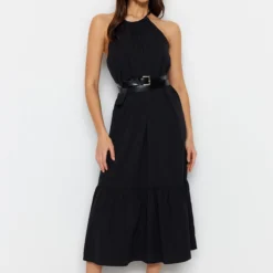 Trendyol Collection Kleid - Schwarz - Skater Damen Kleider 380005337 -Deutschland Lady Echt Verkaufs-Shop 3 org zoom 524